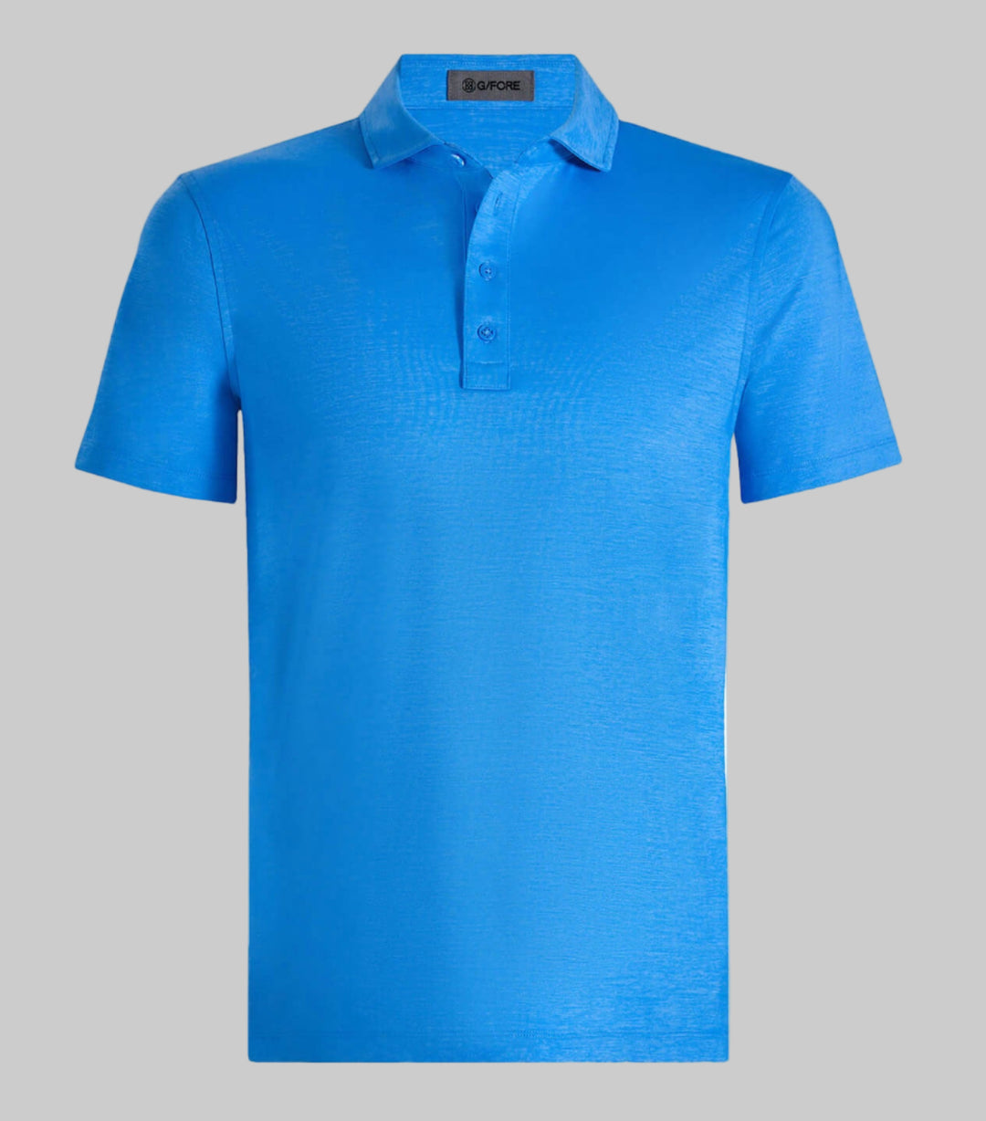 G/FORE MEN'S MÉLANGE ICE NYLON POLO - LIGHT BLUE MELANGE