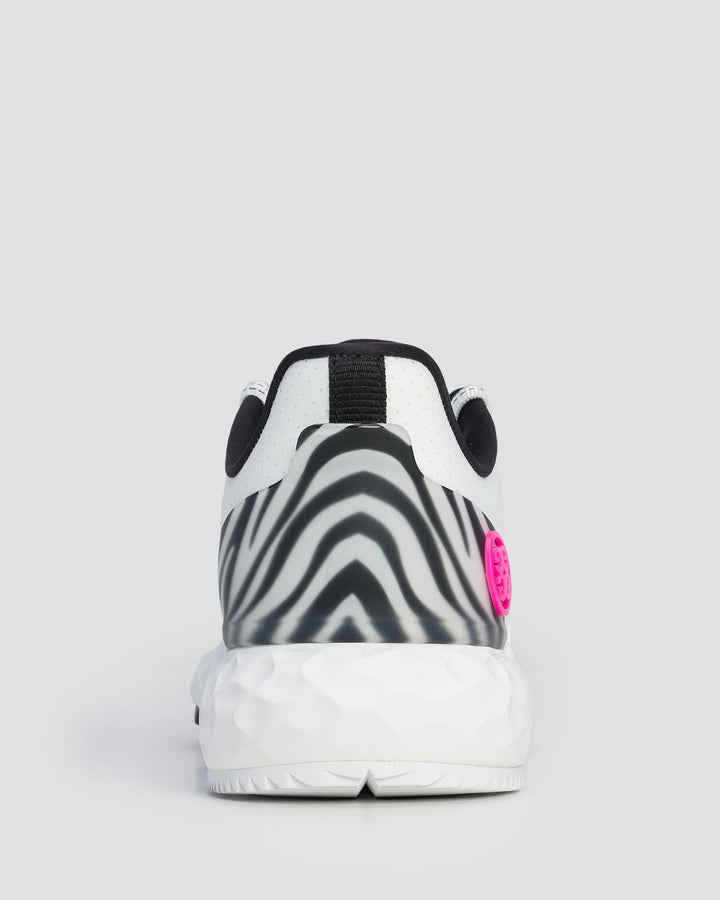 G/FORE WOMENS MG4+ PERFORATED ZEBRA ACCENT GOLF SHOE - SNOW
