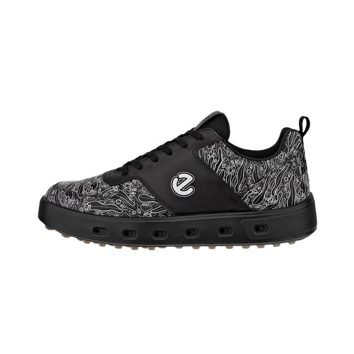 ECCO Men's Golf Street 720 Golf Shoe - BLACK