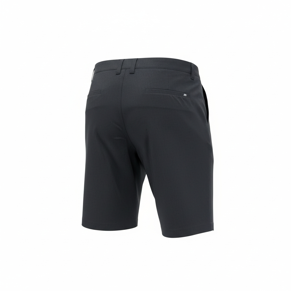 TRAVIS MATHEW MEN'S EVERGREEN SHORTS - HEATHER BLACK