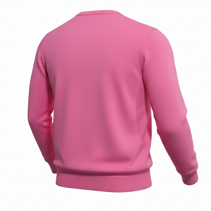 Donald Ross Mens Classic Fit SUPER GOLF Cotton Crew Neck Sweater - AZALEA