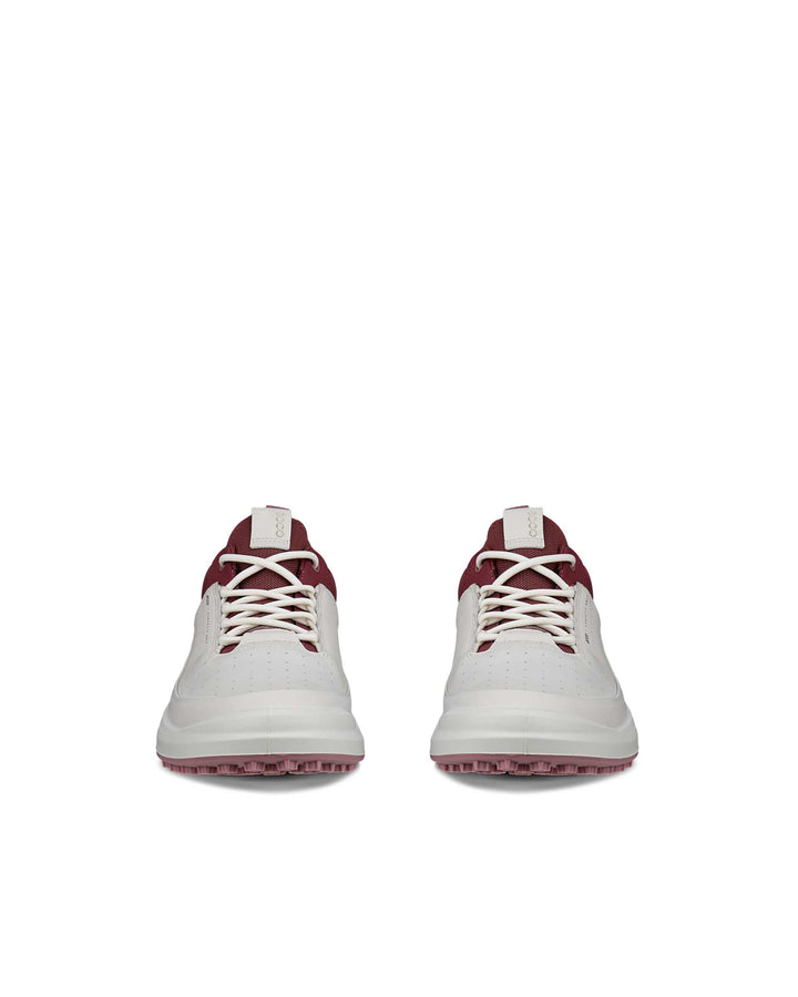 ECCO Women's Golf Core Leather Golf Shoe - WHITE / NOCTURNE