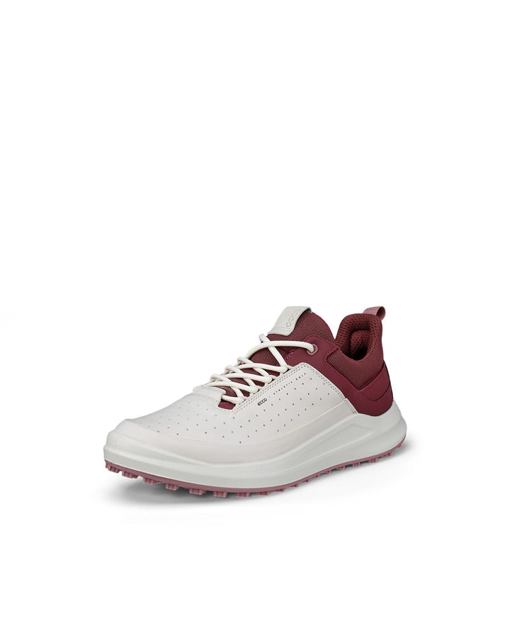 ECCO Women's Golf Core Leather Golf Shoe - WHITE / NOCTURNE