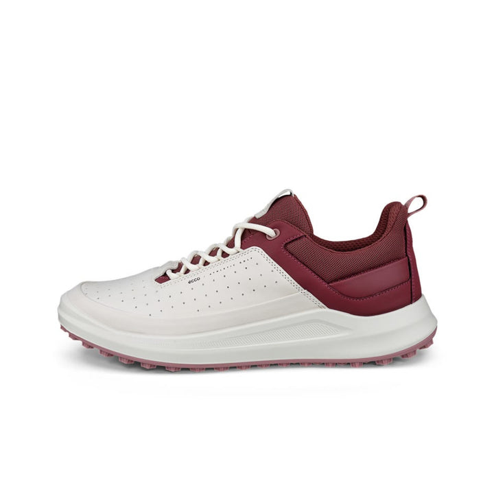 ECCO Women's Golf Core Leather Golf Shoe - WHITE / NOCTURNE