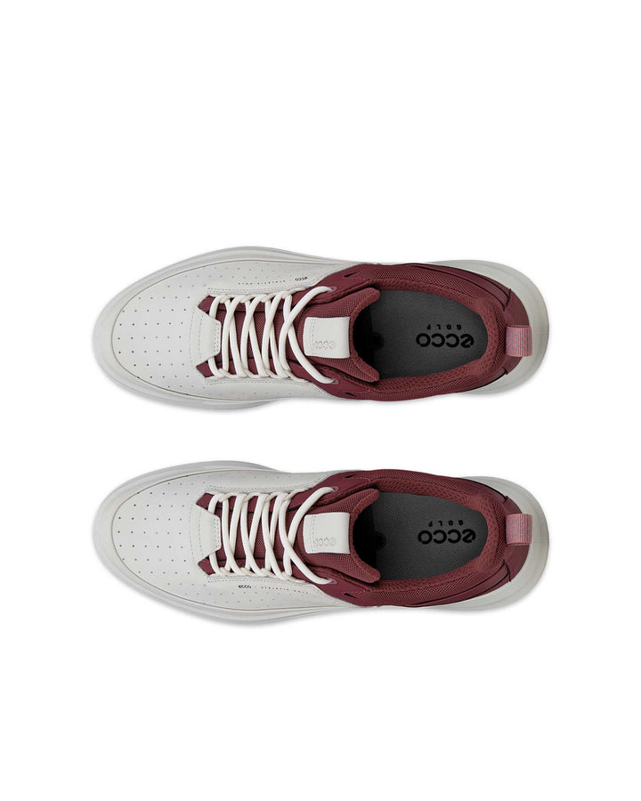 ECCO Women's Golf Core Leather Golf Shoe - WHITE / NOCTURNE