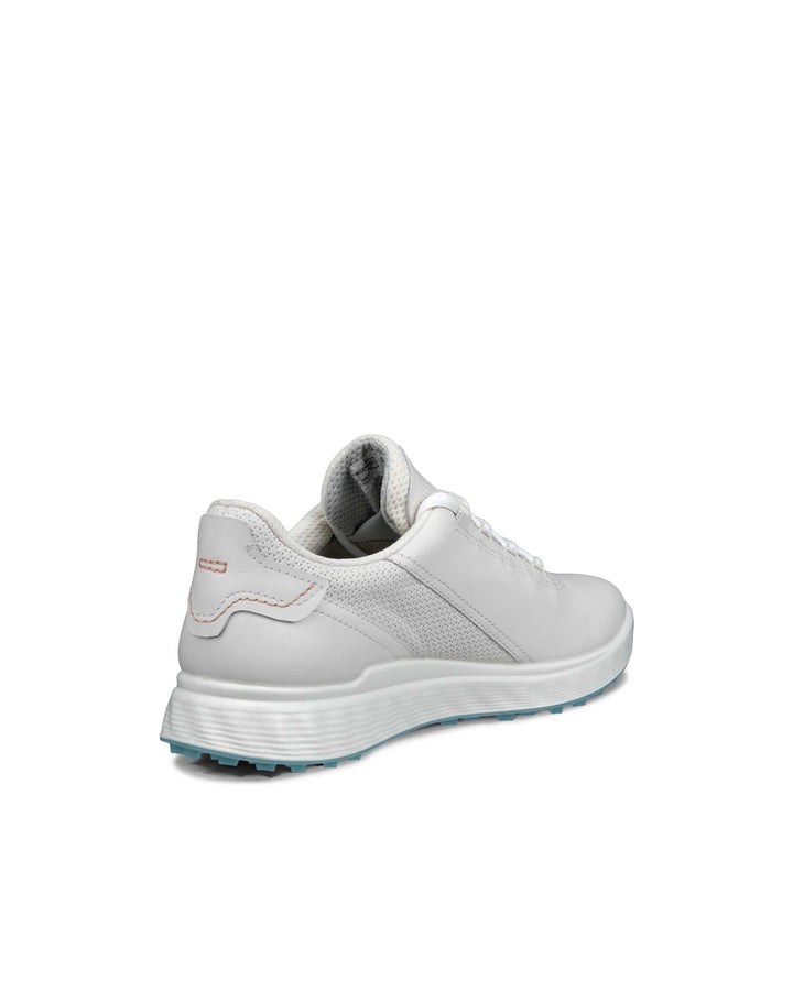 ECCO Women's Golf S-Casual Leather Waterproof Golf Shoe - WHITE