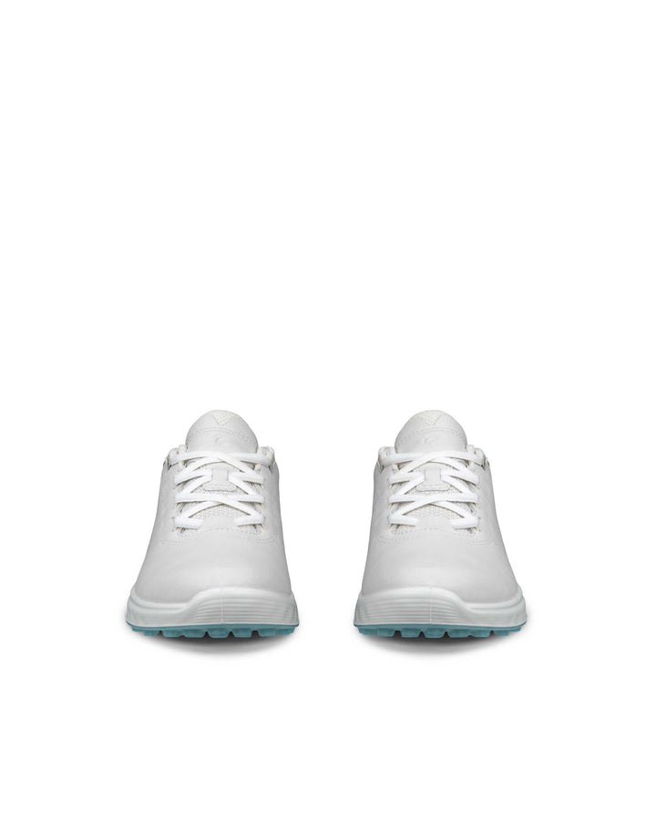 ECCO Women's Golf S-Casual Leather Waterproof Golf Shoe - WHITE