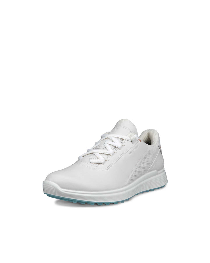 ECCO Women's Golf S-Casual Leather Waterproof Golf Shoe - WHITE