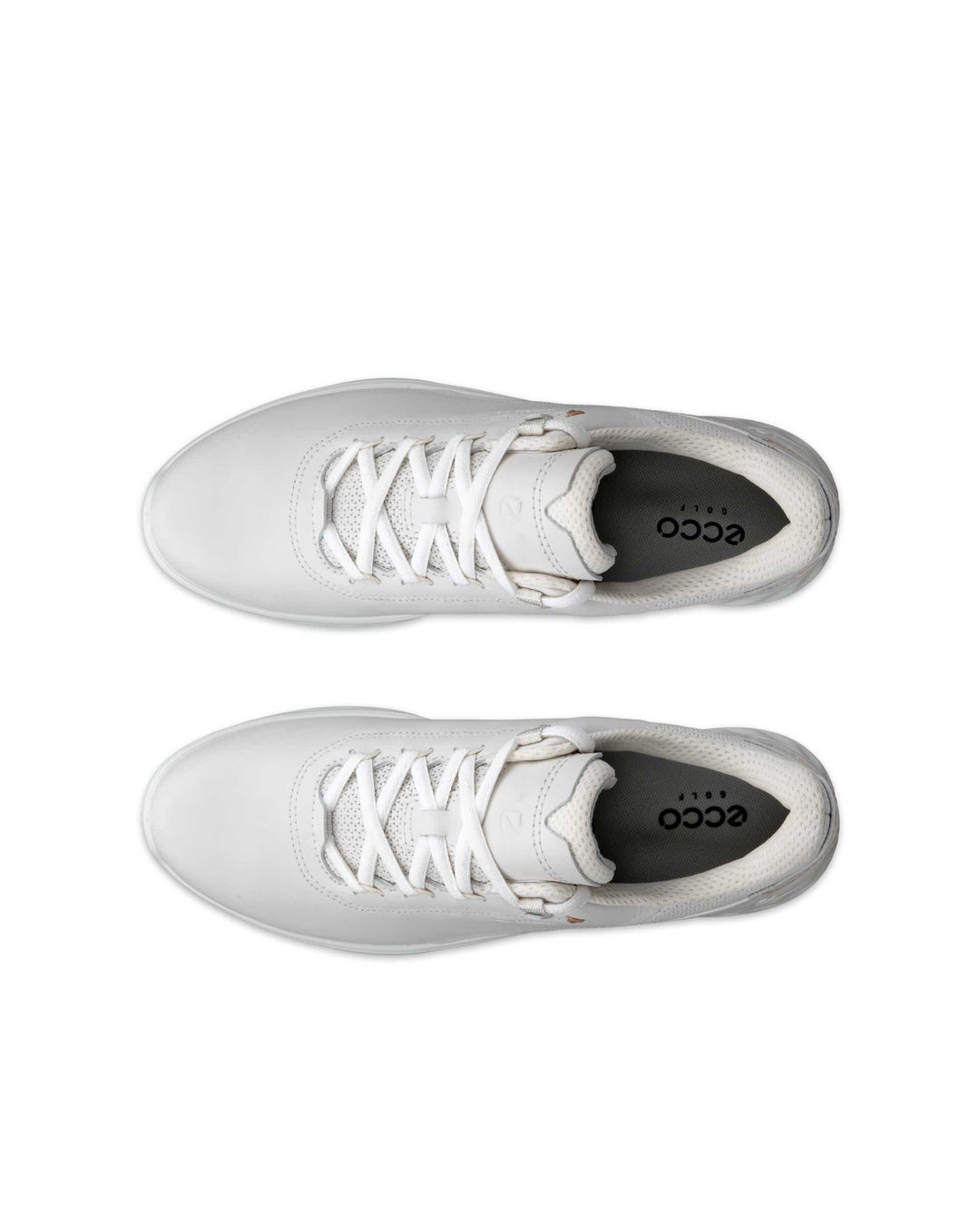 ECCO Women's Golf S-Casual Leather Waterproof Golf Shoe - WHITE