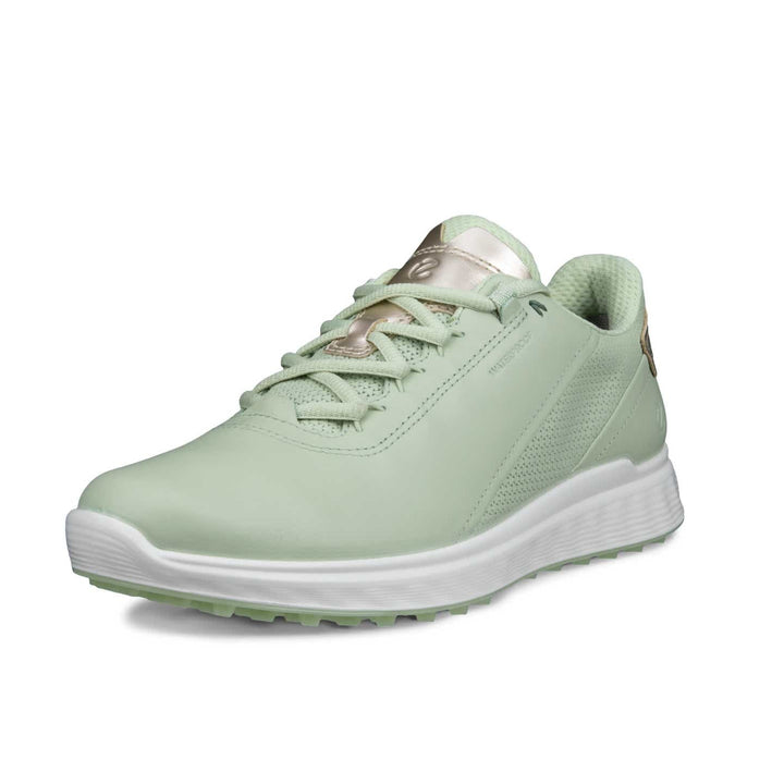 ECCO Women's Golf S-Casual Leather Waterproof Golf Shoe - MATCHA