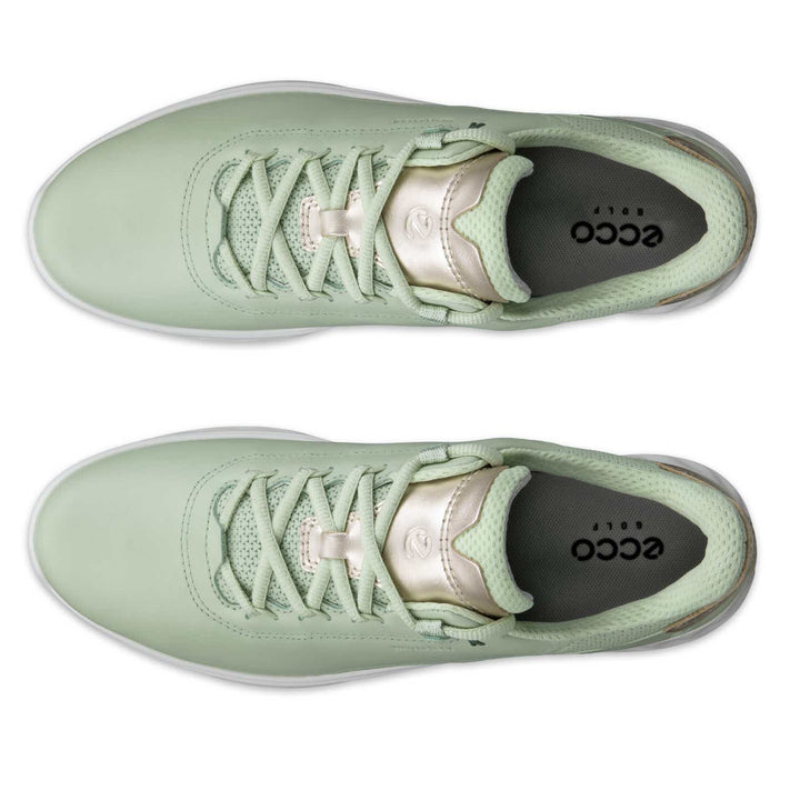 ECCO Women's Golf S-Casual Leather Waterproof Golf Shoe - MATCHA