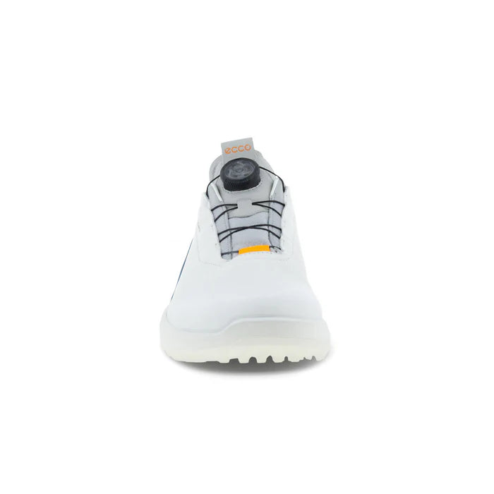 ECCO Men's Biom H4 GORE-TEX BOA Golf Shoe - WHITE / RETRO BLUE