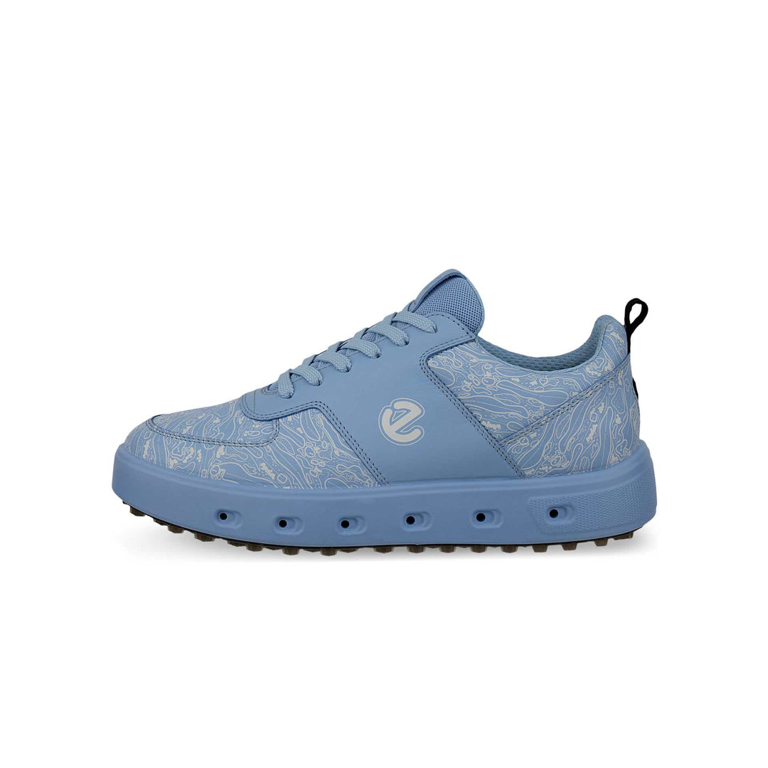 ECCO Women's Golf Street 720 Leather Gore-Tex Golf Shoe - BLUE