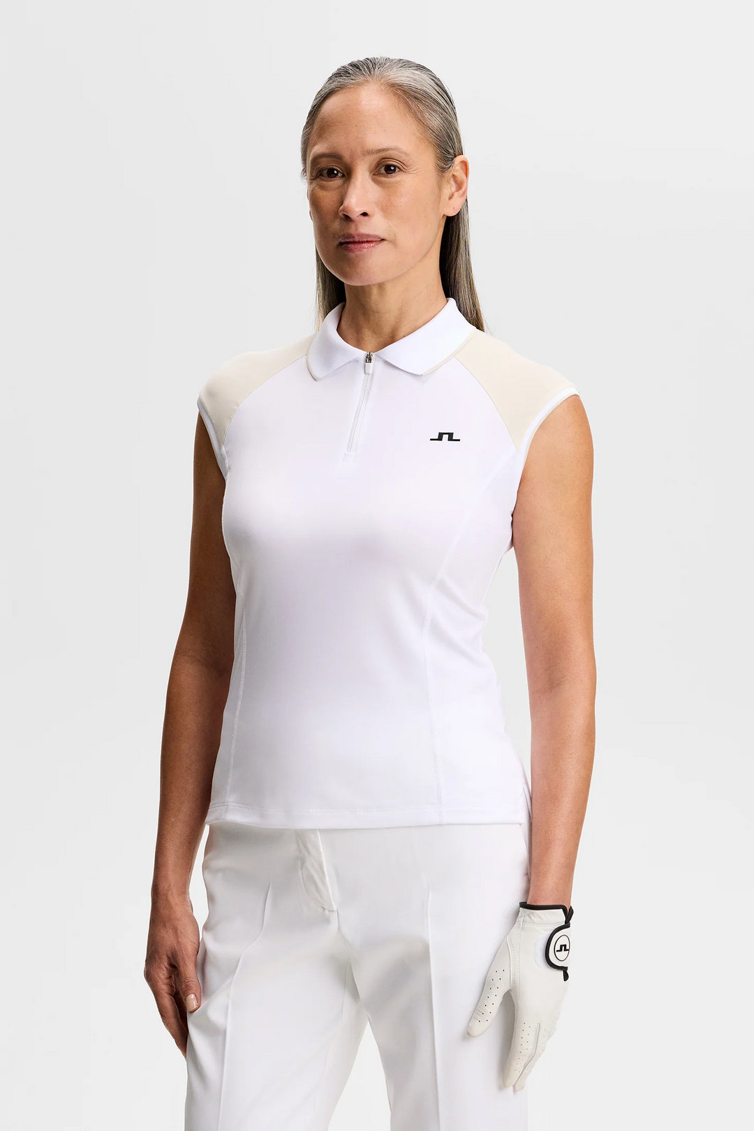 J.Lindeberg Women's Lei Polo - WHITE