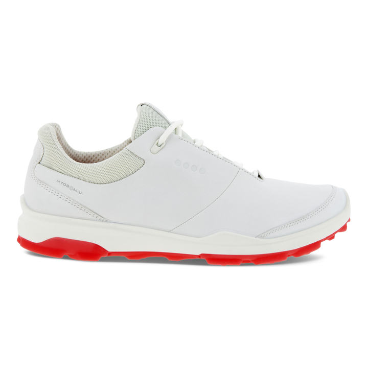 Ecco Womens Golf Biom Hybrid 3 Shoes - WHITE/HIBISCUS