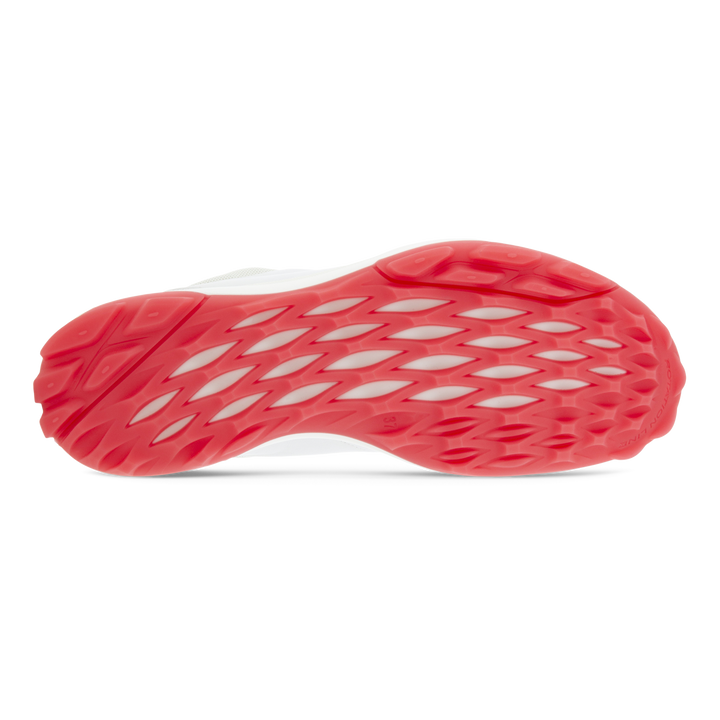 Ecco Womens Golf Biom Hybrid 3 Shoes - WHITE/HIBISCUS