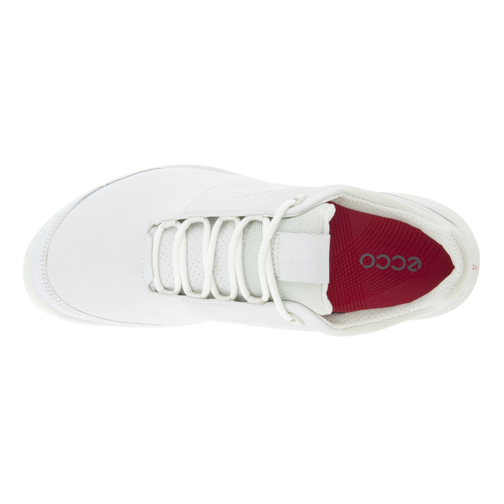 Ecco Womens Golf Biom Hybrid 3 Shoes - WHITE/HIBISCUS