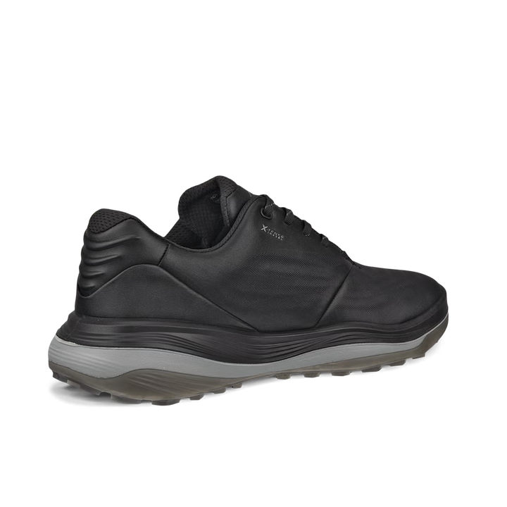 ECCO Men's LT1 Hybrid Leather Waterproof Golf Shoes - BLACK