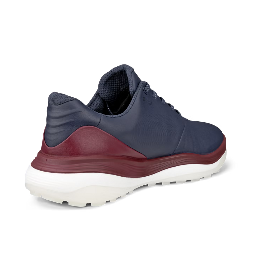 ECCO Men's LT1 Leather Waterproof Golf Shoes- MARINE