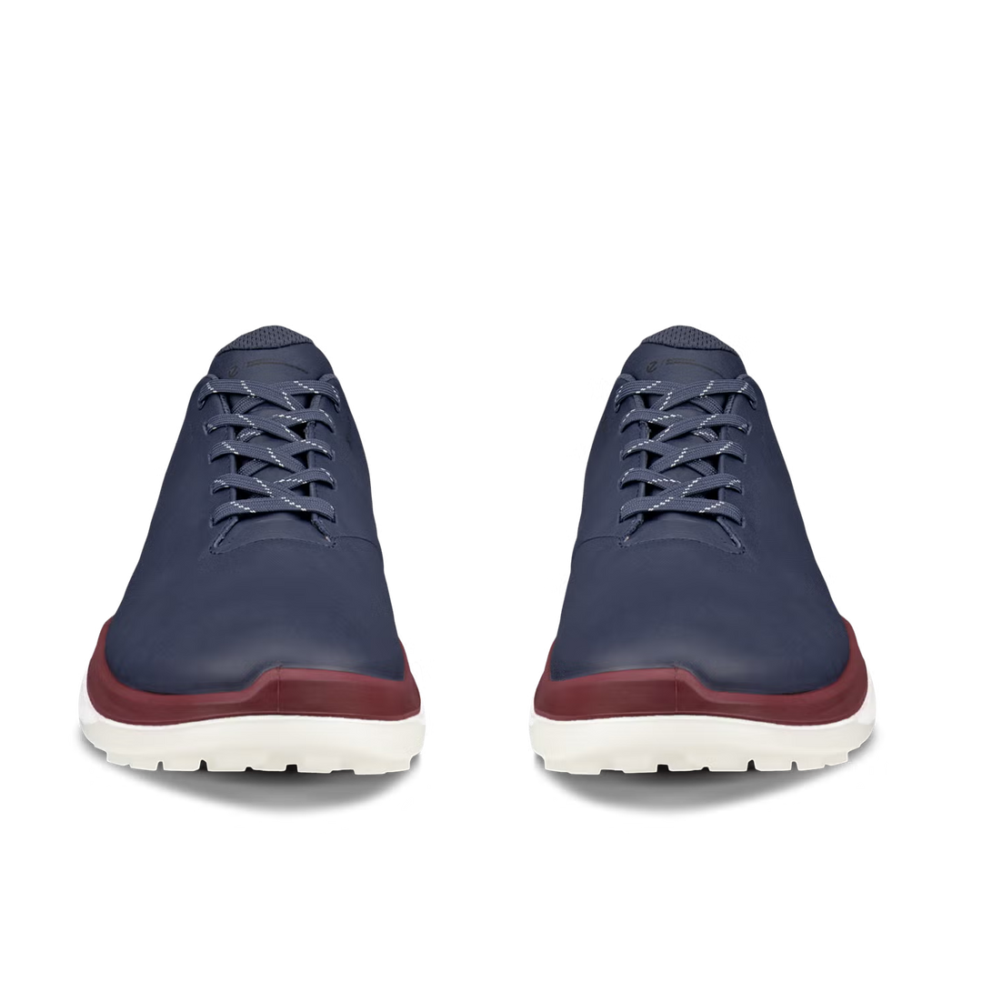 ECCO Men's LT1 Leather Waterproof Golf Shoes- MARINE