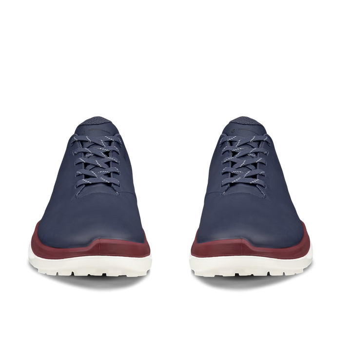 ECCO Men's LT1 Leather Waterproof Golf Shoes- MARINE