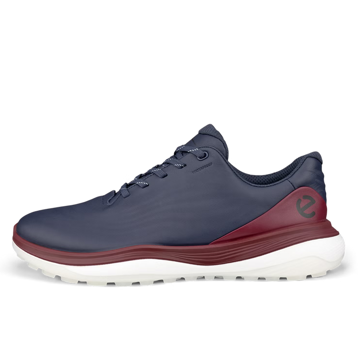 ECCO Men's LT1 Leather Waterproof Golf Shoes- MARINE