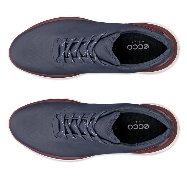 ECCO Men's LT1 Leather Waterproof Golf Shoes- MARINE