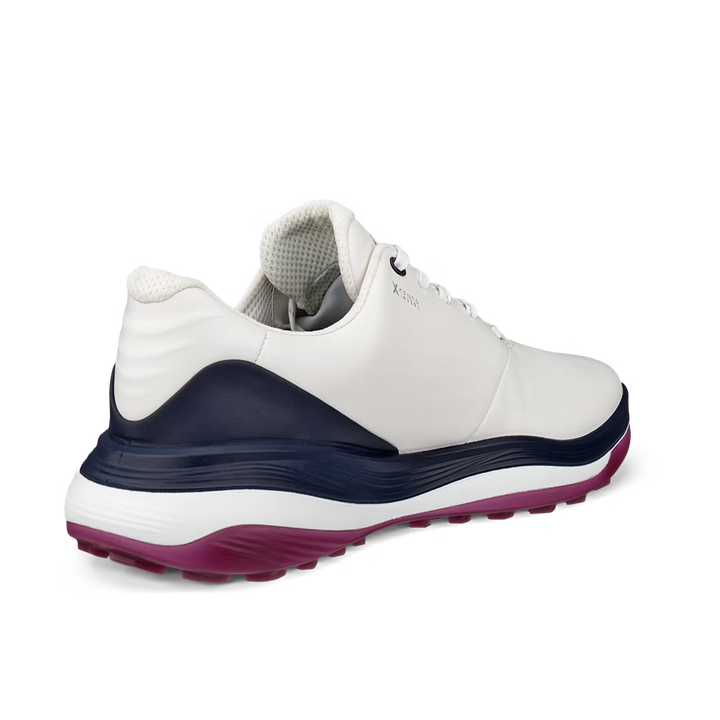 ECCO Men's LT1 Leather Waterproof Golf Shoes - WHITE