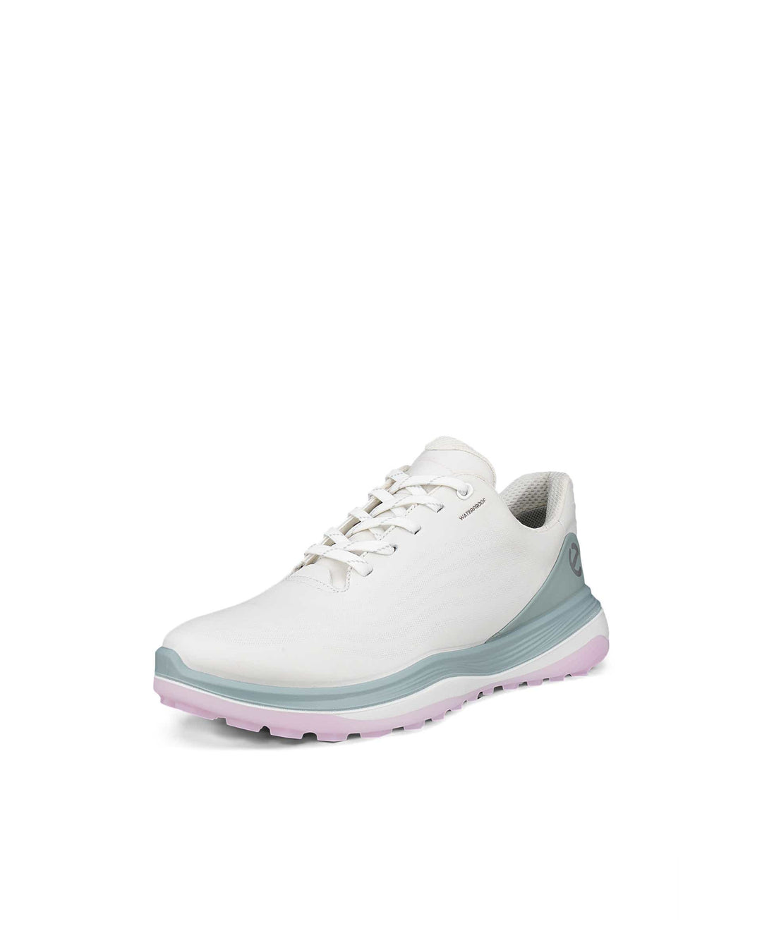 ECCO Women's Golf Lt1 Leather Waterproof Golf Shoe - WHITE