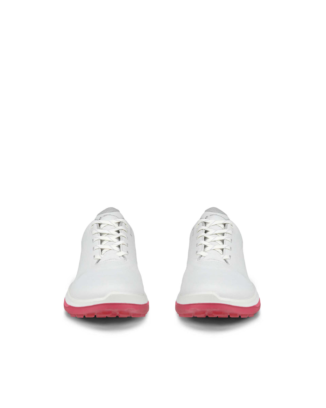 ECCO Women's Golf Lt1 Leather Waterproof Golf Shoe - WHITE / BUBBLEGUM