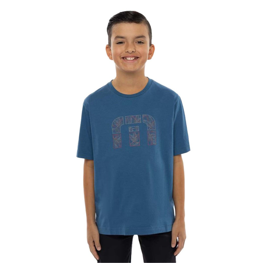 TRAVIS MATHEW YOUTH SHARK WATCHER T-SHIRT - MID BLUE