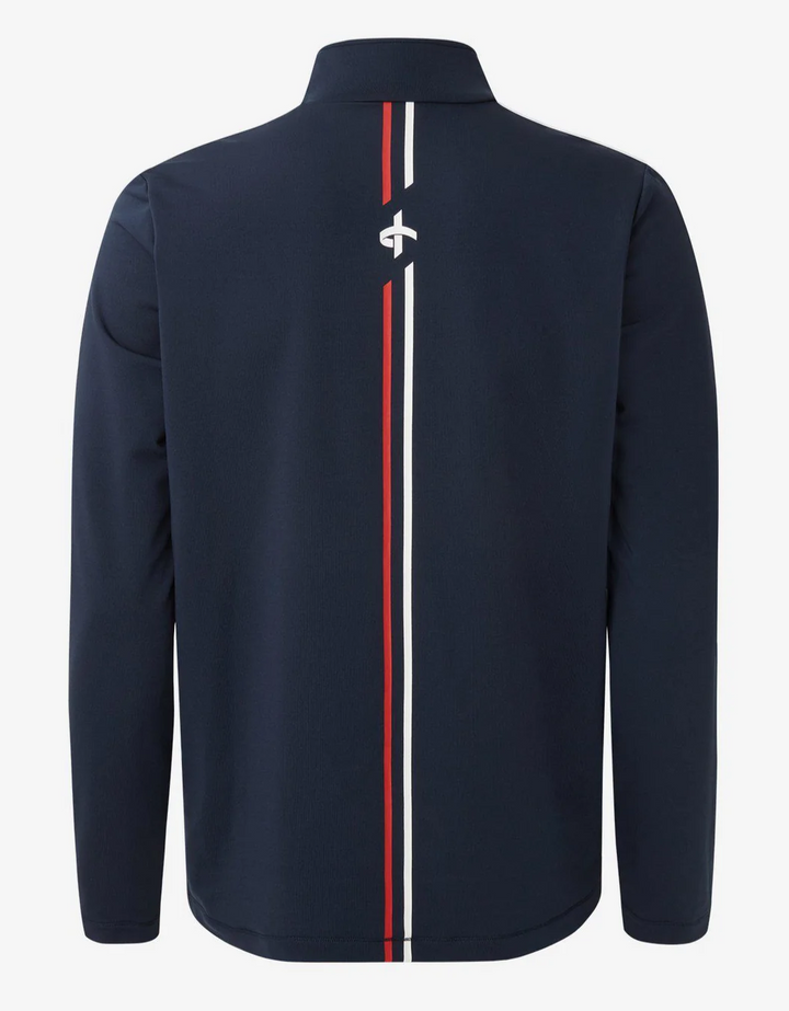 Cross Men's ATHLETIC HALF ZIP MIDLAYER - NAVY