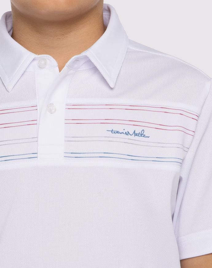 TRAVIS MATHEW YOUTH MADERO POLO - WHITE