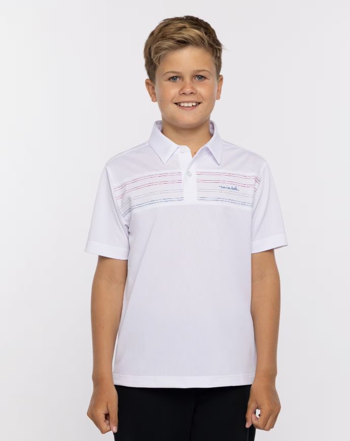 TRAVIS MATHEW YOUTH MADERO POLO - WHITE