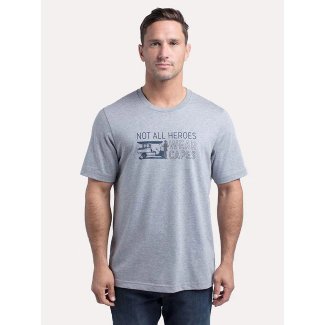TRAVIS MATHEW MENS MY HERO T-SHIRT - HEATHER GREY | Golf Anything