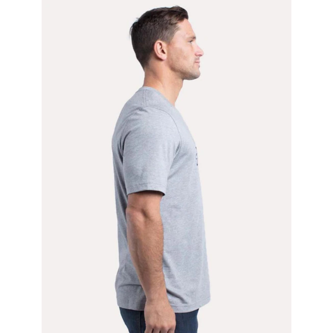 TRAVIS MATHEW MENS MY HERO T-SHIRT - HEATHER GREY