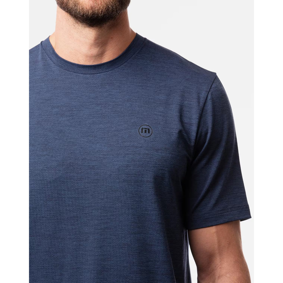 TRAVIS MATHEW MENS SCENIC VISTA T-SHIRT - HEATHER NAVY
