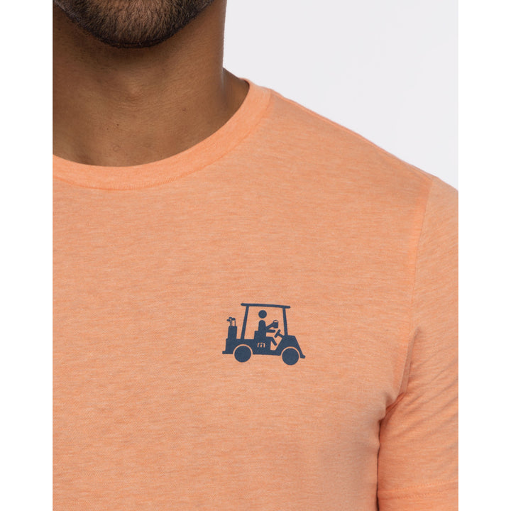 TRAVIS MATHEW MENS FALLTEE T-SHIRT - HEATHER MELON