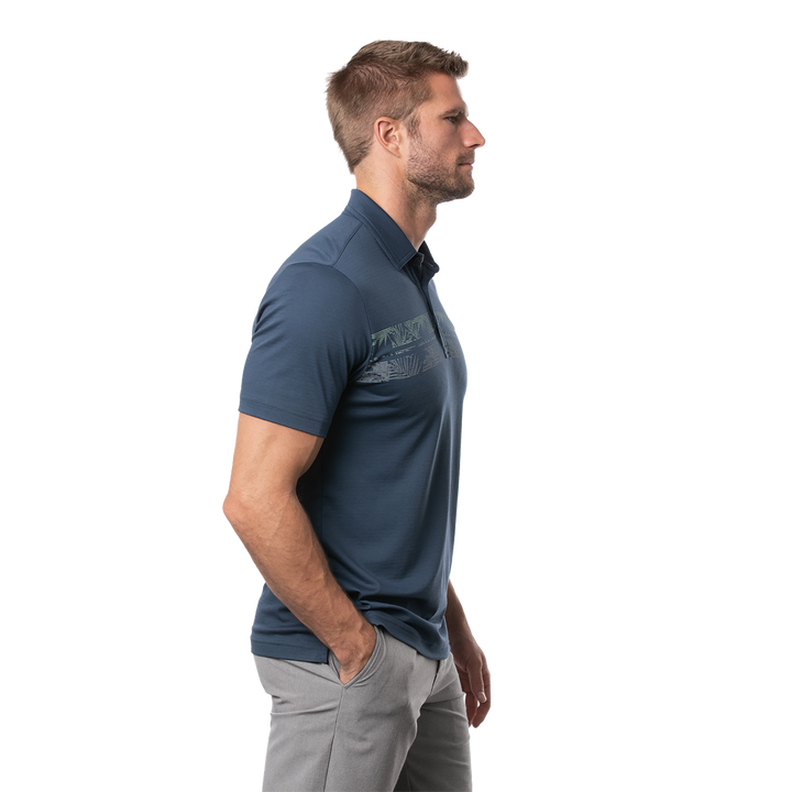 TRAVIS MATHEW MEN'S DROP ANCHOR POLO - INSIGNIA