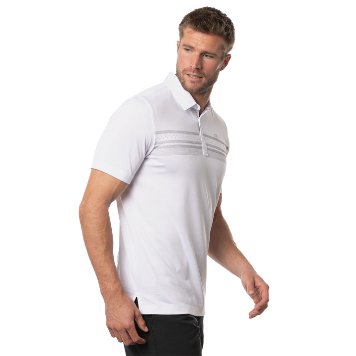 TRAVIS MATHEW MENS JUST ONE MORE POLO - WHITE