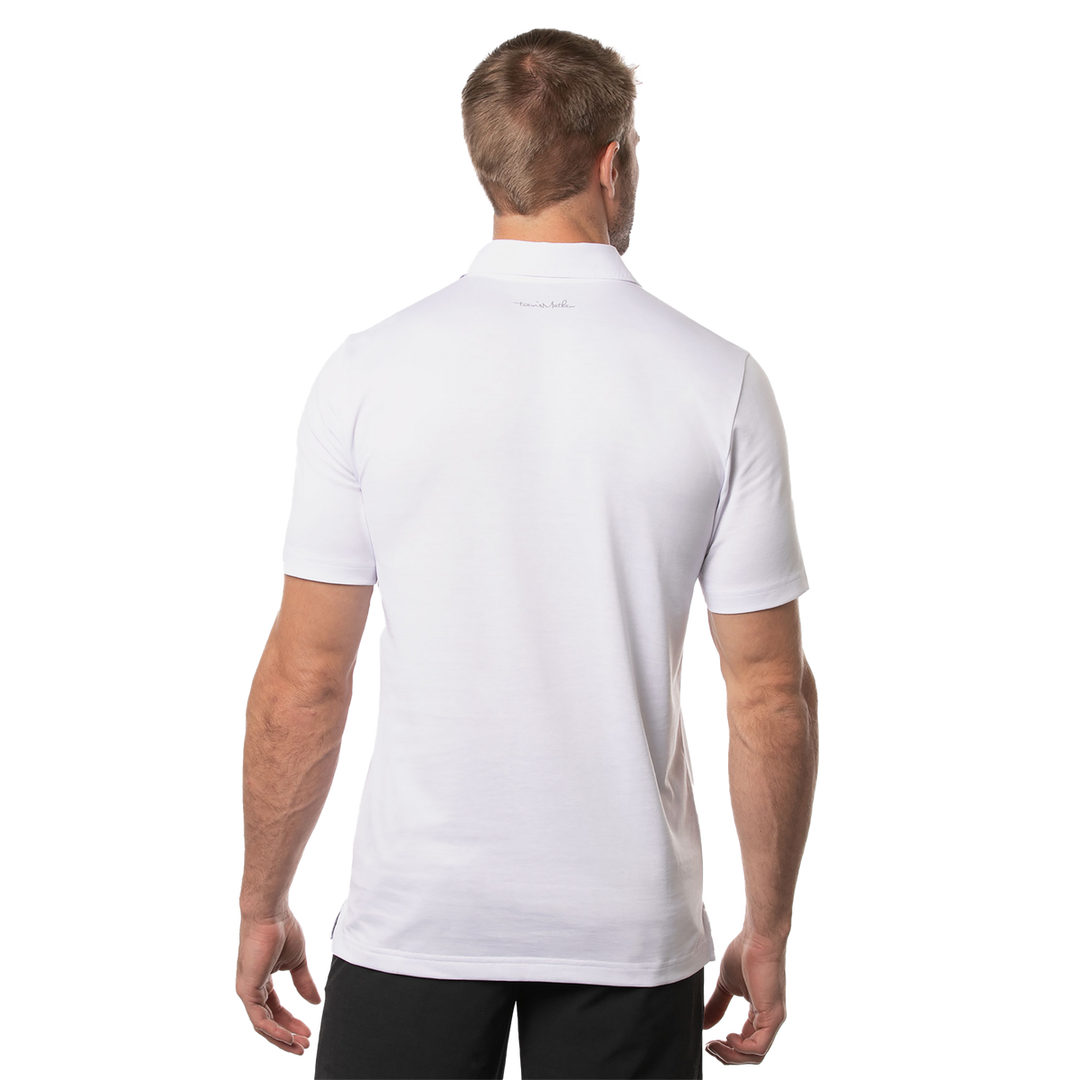 TRAVIS MATHEW MENS JUST ONE MORE POLO - WHITE