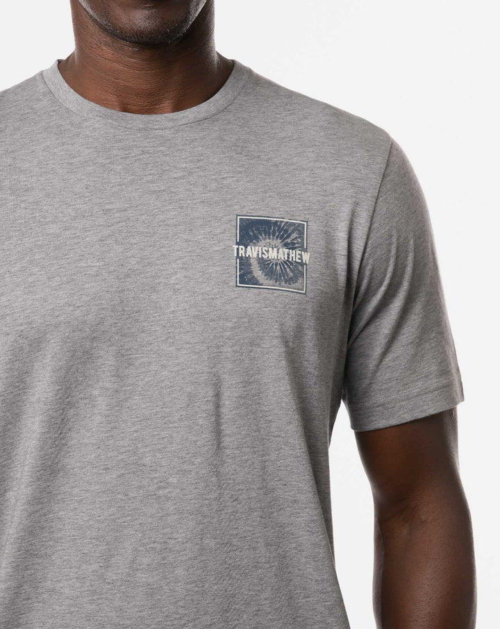 TRAVIS MATHEW MENS SMOOTH SAILING T-SHIRT - HEATHER GREY