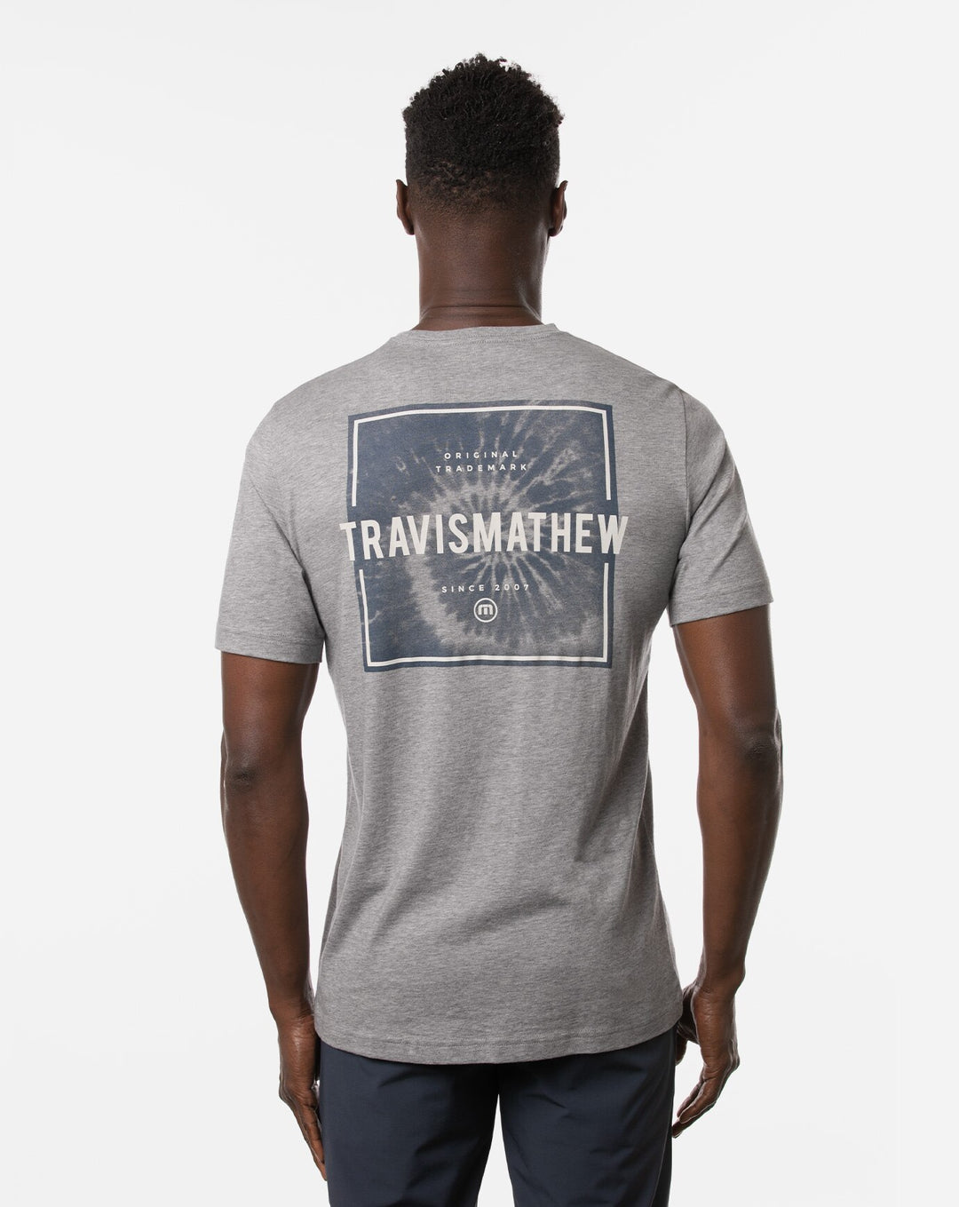 TRAVIS MATHEW MENS SMOOTH SAILING T-SHIRT - HEATHER GREY