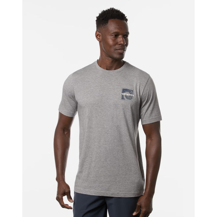 TRAVIS MATHEW MENS SMOOTH SAILING T-SHIRT - HEATHER GREY