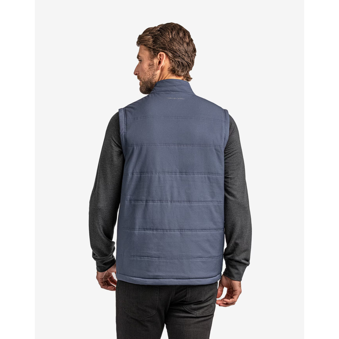 TRAVIS MATHEW MENS INTERLUDE PUFFER VEST - MOOD INDIGO