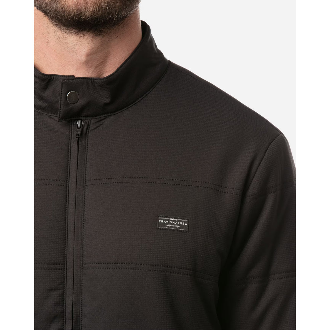 TRAVIS MATHEW MENS INTERLUDE PUFFER JACKET - BLACK