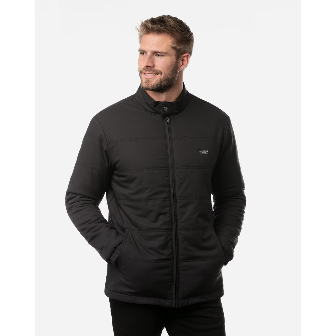 TRAVIS MATHEW MENS INTERLUDE PUFFER JACKET - BLACK