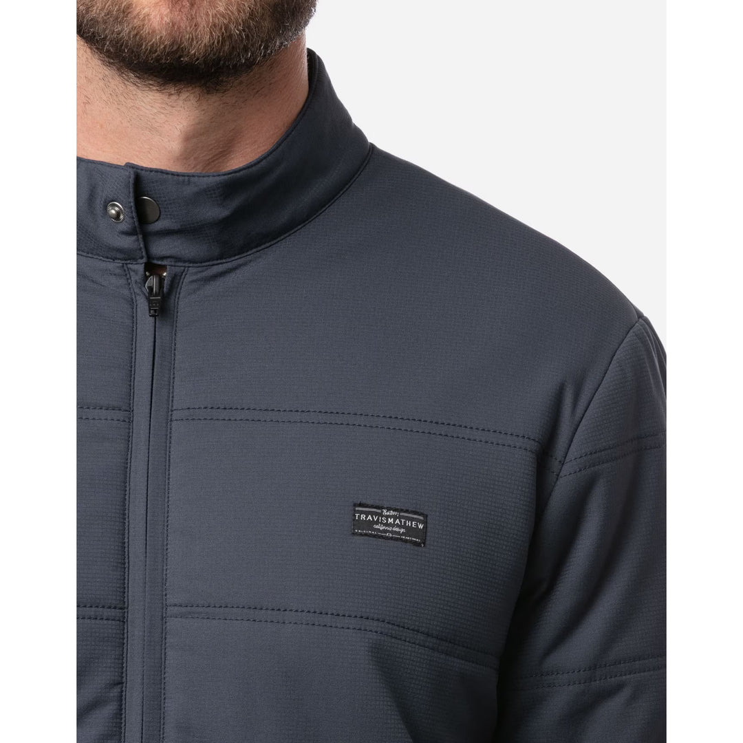 TRAVIS MATHEW MENS INTERLUDE PUFFER JACKET - MOOD INDIGO