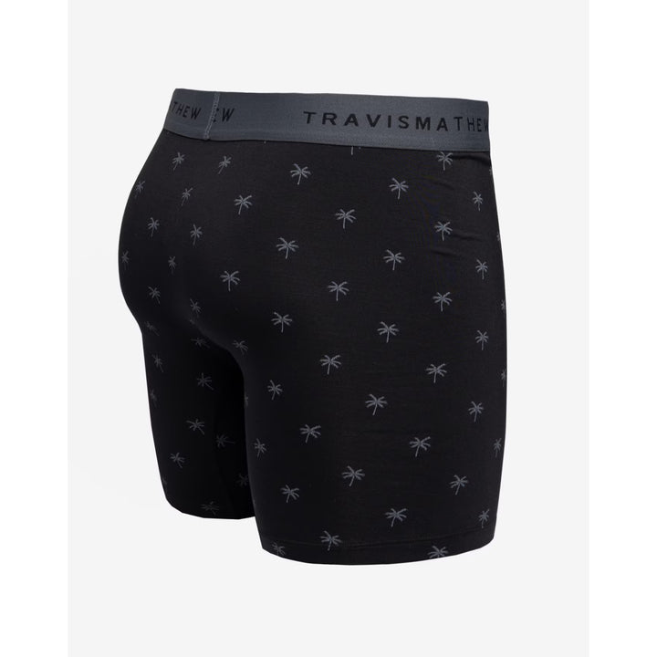 TRAVIS MATHEW MENS SO FAR SO GOOD BOXER - BLACK