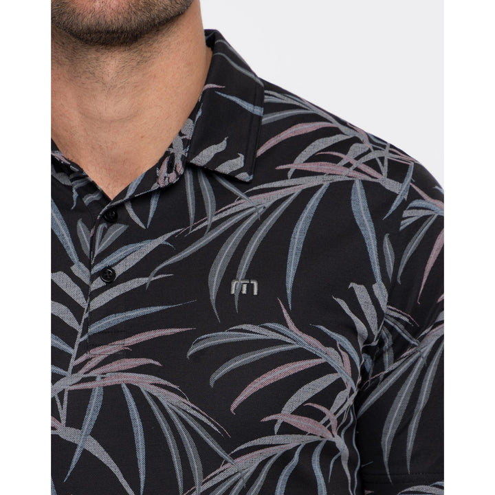 TRAVIS MATHEW MENS BUZZ WORDS POLO - BLACK